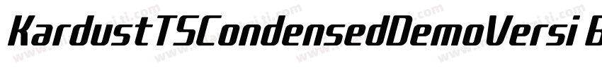 KardustTSCondensedDemoVersi BoldIta字体转换